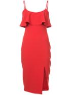 Likely Sleeveless Ruffle Dress - Red