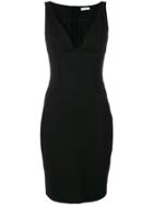 Mugler Deep Neck Dress - Black