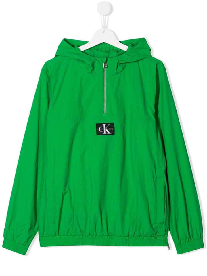 Calvin Klein Kids Teen Pullover Jacket - Green
