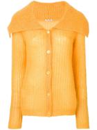 Miu Miu Long-sleeve Fitted Cardigan - Yellow & Orange