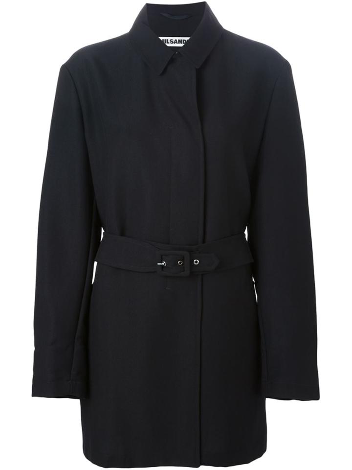 Jil Sander Vintage Belted Coat - Black