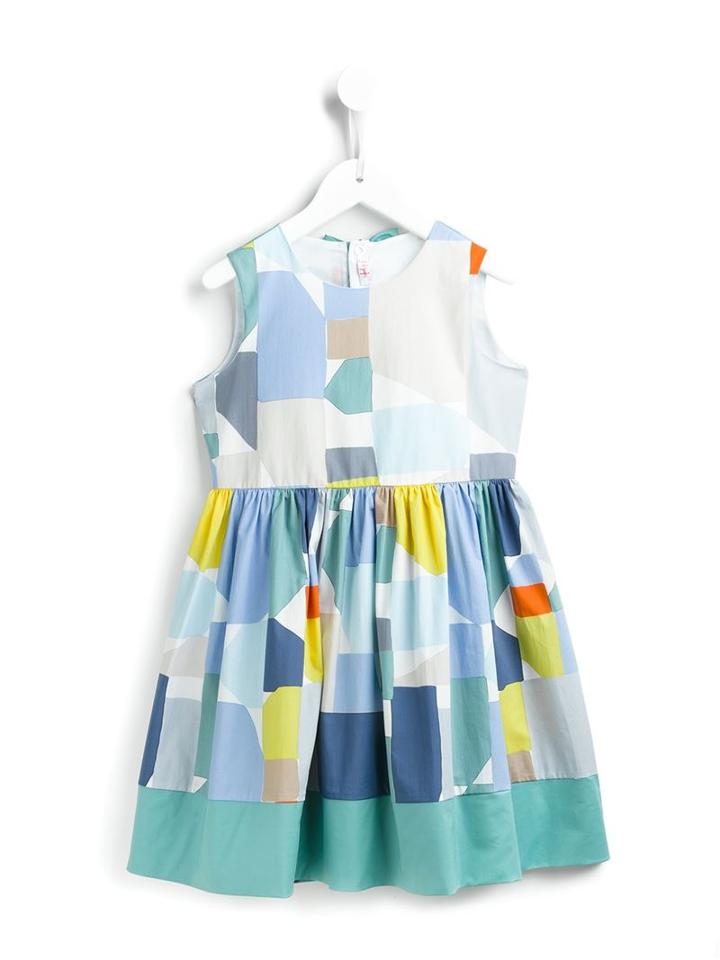 Il Gufo Back Bow Dress, Girl's, Size: 6 Yrs, Green