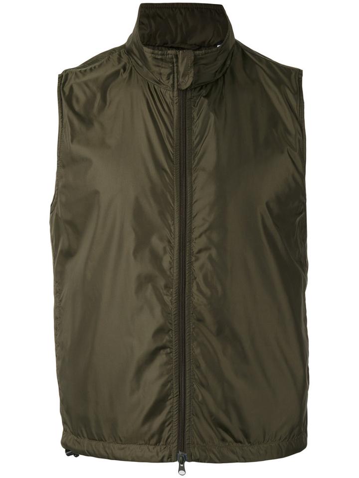 Aspesi - Zipped Waistcoat - Men - Polyamide/polyester - M, Green, Polyamide/polyester