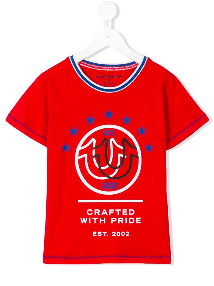 True Religion Kids - 'crafted With Pride' T-shirt - Kids - Cotton - 6 Yrs, Red
