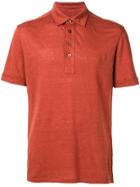 Ermenegildo Zegna Shortsleeved Polo Shirt - Orange