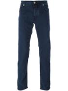 Jacob Cohen Straight Leg Trousers, Men's, Size: 31, Blue, Cotton/modal/spandex/elastane