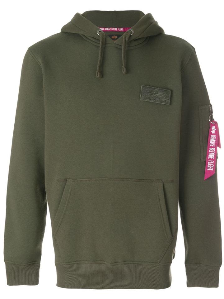 Alpha Industries Pocket Detail Hoodie - Green