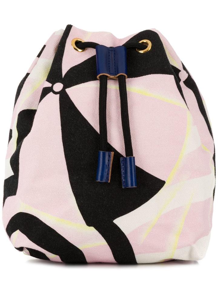Marni Drawstring Bucket Bag - Pink
