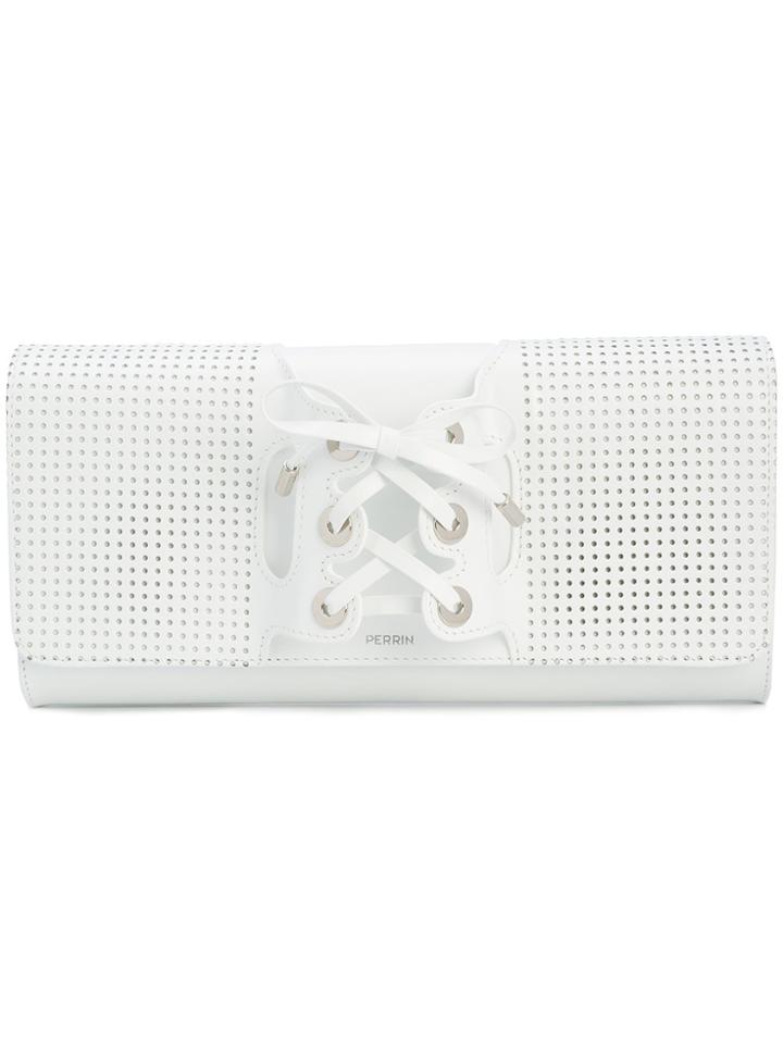 Perrin Paris Corset Clutch - White