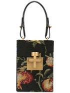 Oscar De La Renta Floral Box Mini Bag - Black