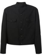 Yohji Yamamoto Buttoned Jacket, Men's, Size: 2, Black, Cupro/wool