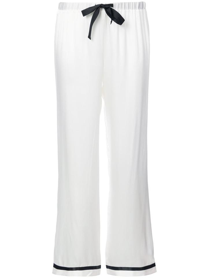 Morgan Lane - To The Moon Chantal Trousers - Women - Silk - L, White, Silk