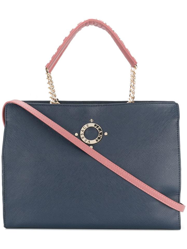 Versace Jeans Saffiano Contrast Handle Tote - Unavailable
