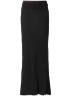 Rick Owens Coda Maxi Skirt, Women's, Size: 44, Black, Cotton/nylon/acetate/viscose