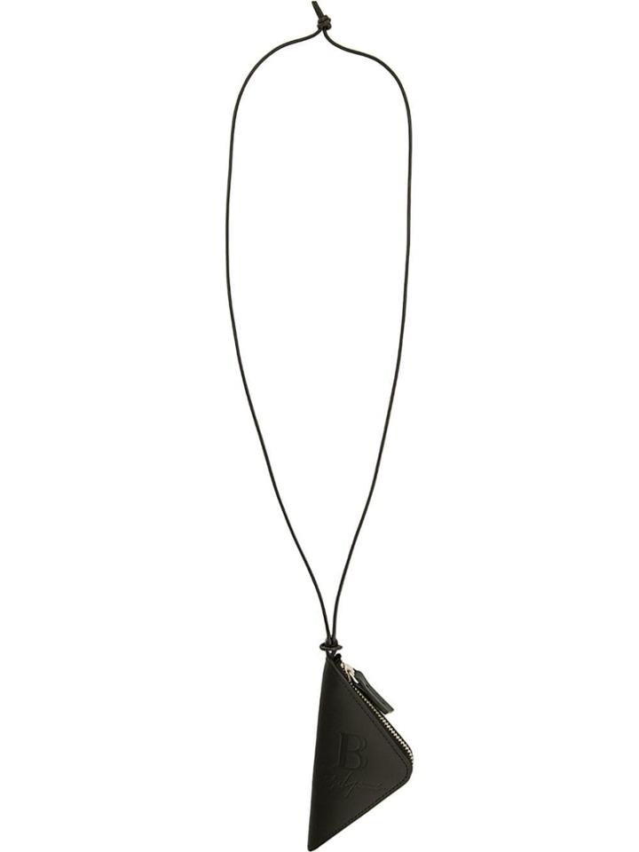 Yohji Yamamoto Zip Around Wallet Necklace - Black