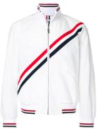 Thom Browne Diagonal Stripe Track Jacket - White