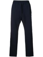 Gucci Contrast Side Stripe Straight Trousers - Blue