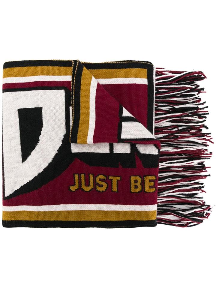Dolce & Gabbana Long Jacquard Scarf - Black