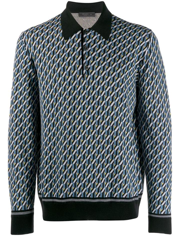 Prada Intarsia Knit Jumper - Black