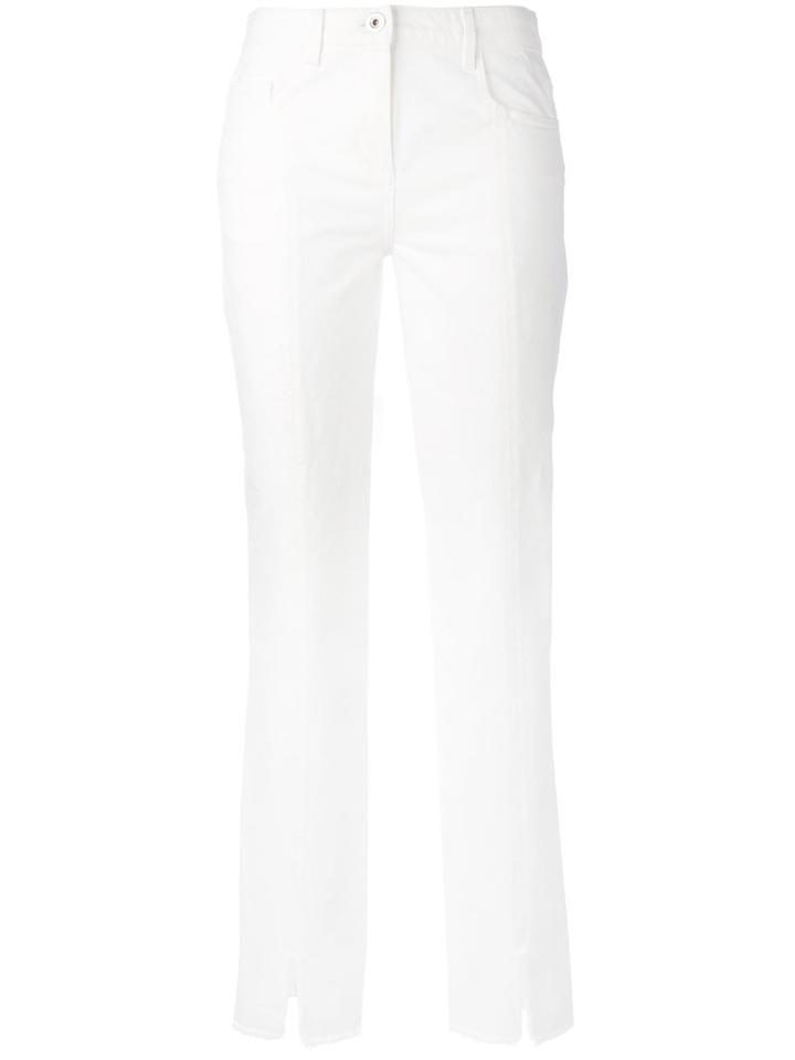Iconic Suit Trousers - Women - Cotton - 38, White, Cotton, Courrèges