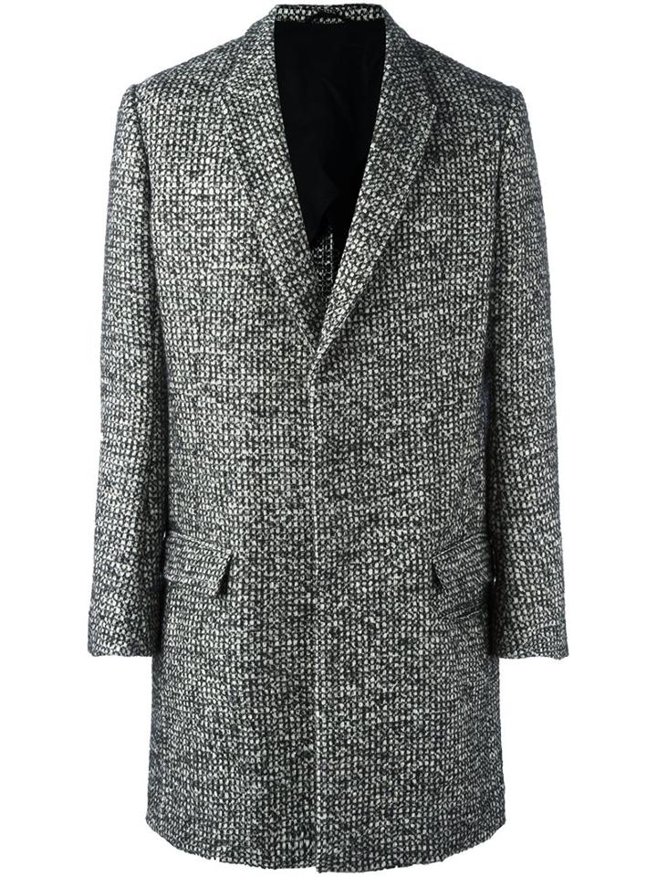 Haider Ackermann Woven Single Breasted Coat, Men's, Size: 50, Black, Cotton/nylon/rayon/virgin Wool
