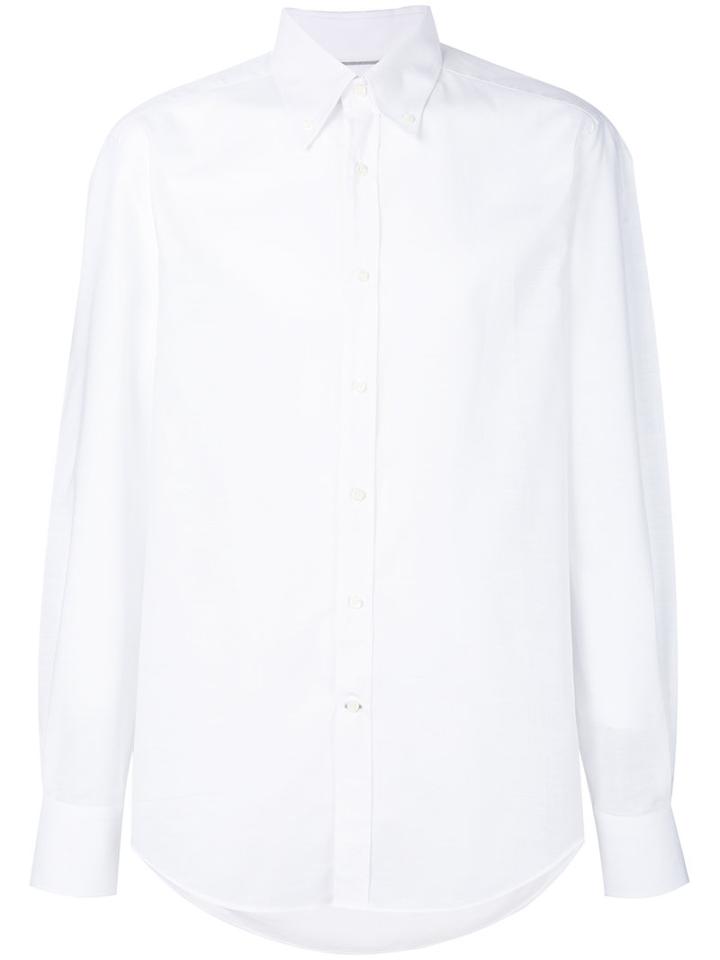 Brunello Cucinelli - Classic Plain Shirt - Men - Cotton - M, White, Cotton