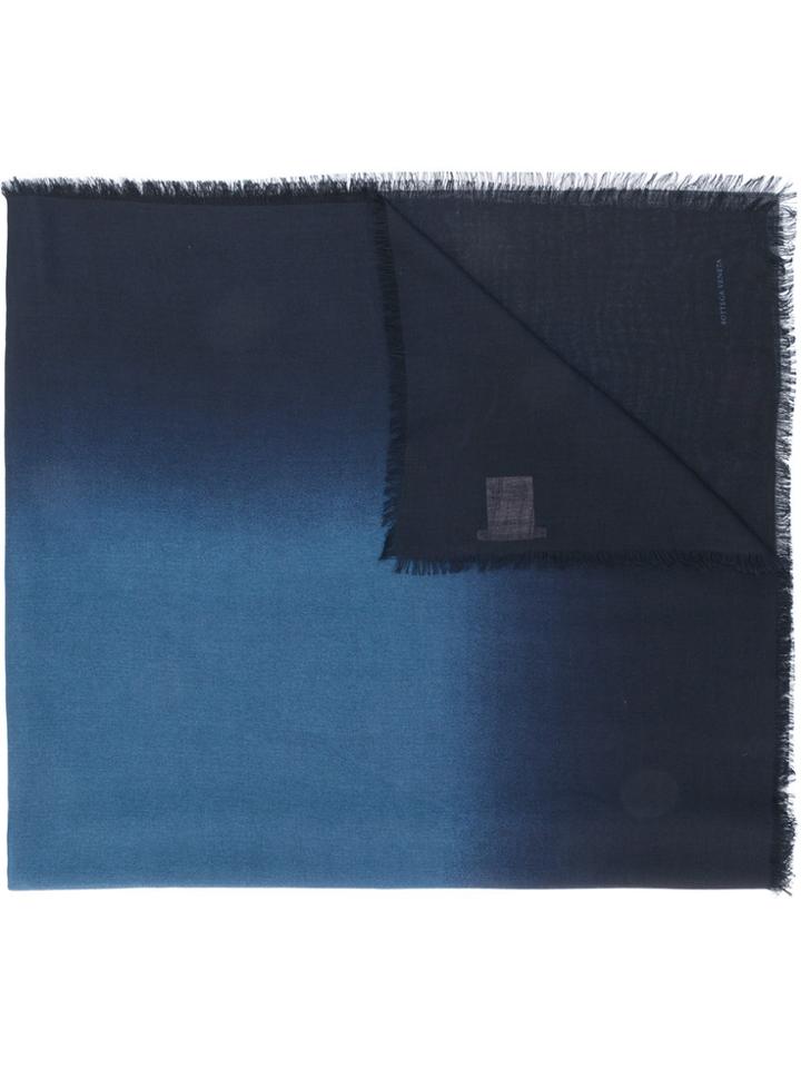 Bottega Veneta Faded Effect Scarf - Blue