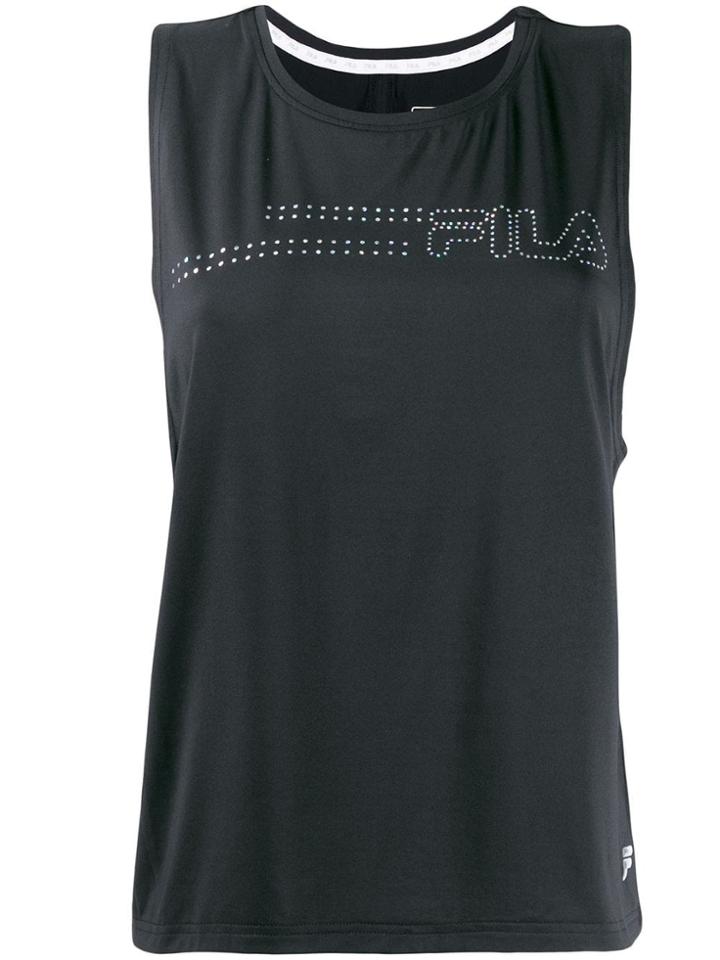 Fila Back Slit Top - Black