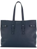 Orciani Soft Navy Tote Bag - Blue
