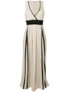 Liu Jo Long Pleated Dress - Neutrals