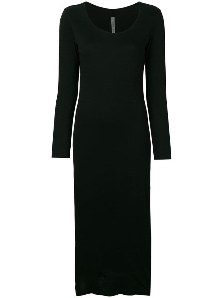Raquel Allegra Fitted Long Sleeve Dress - Black