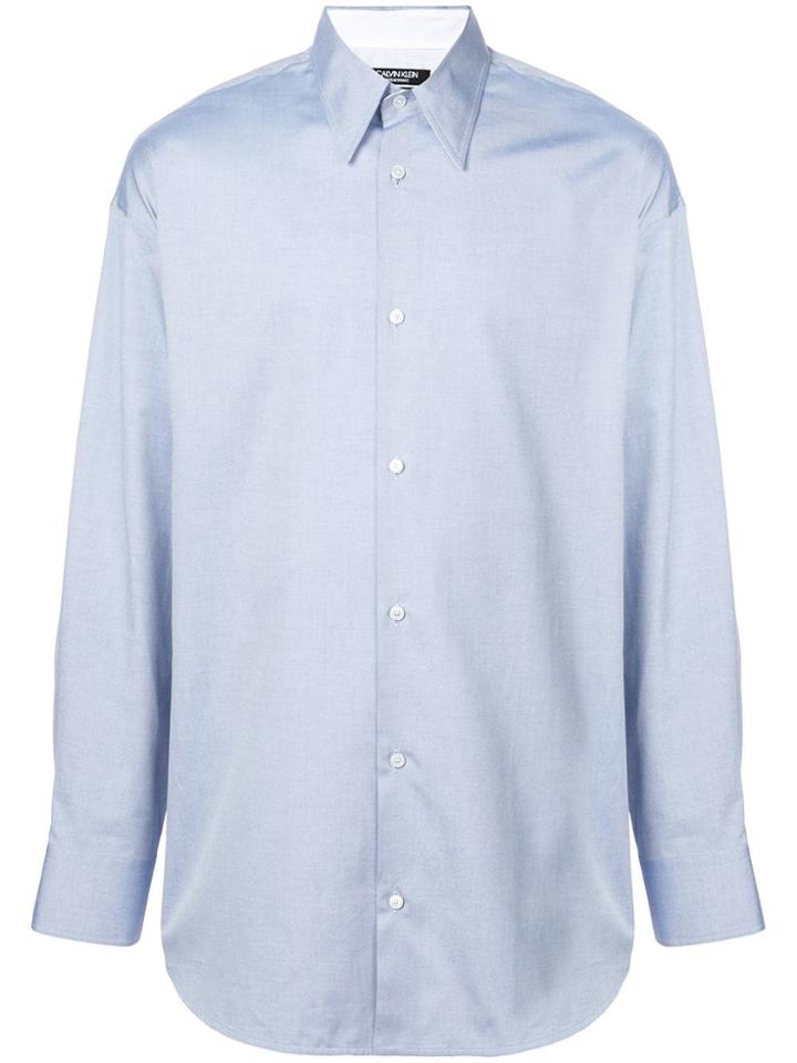 Calvin Klein 205w39nyc Long-sleeve Fitted Shirt - Blue