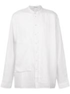 Isabel Benenato Patch Pocket Detail Shirt - White