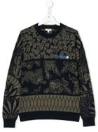 Kenzo Kids Tapestry Design Sweater - Green