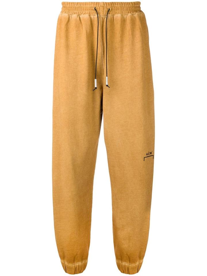 A-cold-wall* Drawstring Waist Track Pants - Brown