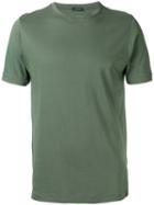 Zanone Crew Neck T-shirt, Men's, Size: Xl, Green, Cotton