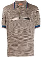 Missoni Striped Polo Shirt - Brown