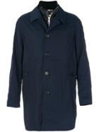 Burberry Single Breasted Coat - Blue