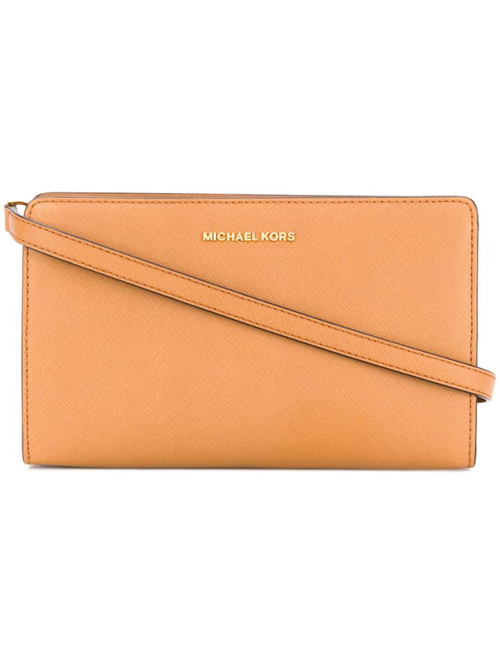 Michael Michael Kors Zipped Shoulder Bag - Nude & Neutrals