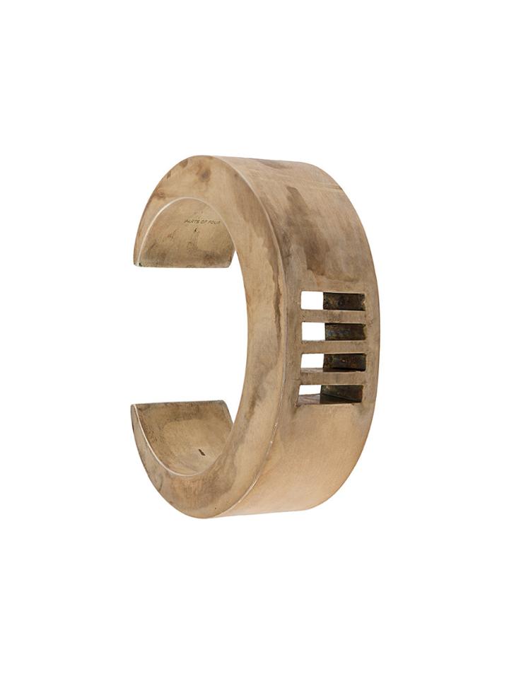 Parts Of Four 4-bar Punchout Bracelet - Metallic
