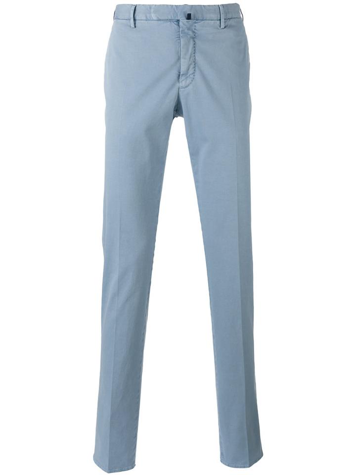 Incotex - Tapered Trousers - Men - Cotton/elastodiene - 54, Blue, Cotton/elastodiene