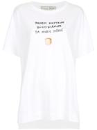 Tu Es Mon Trésor Bead Embroidered T-shirt - White