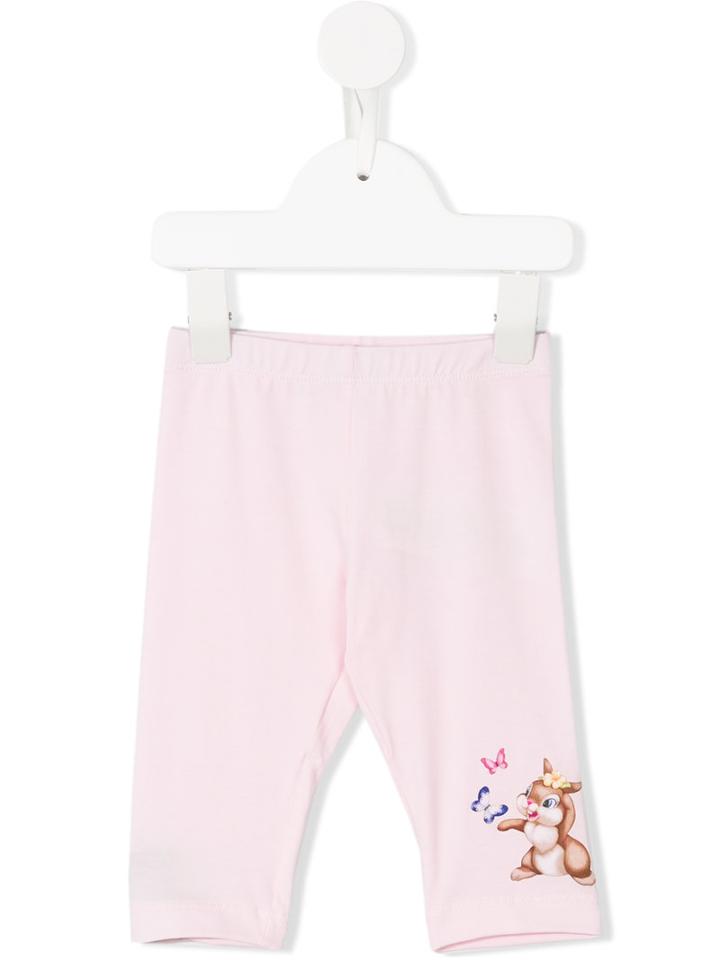 Monnalisa - Bambi Leggings - Kids - Cotton/spandex/elastane - 18 Mth, Pink/purple