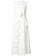 Goen.j Cecilia Ruffled Midi Dress - White