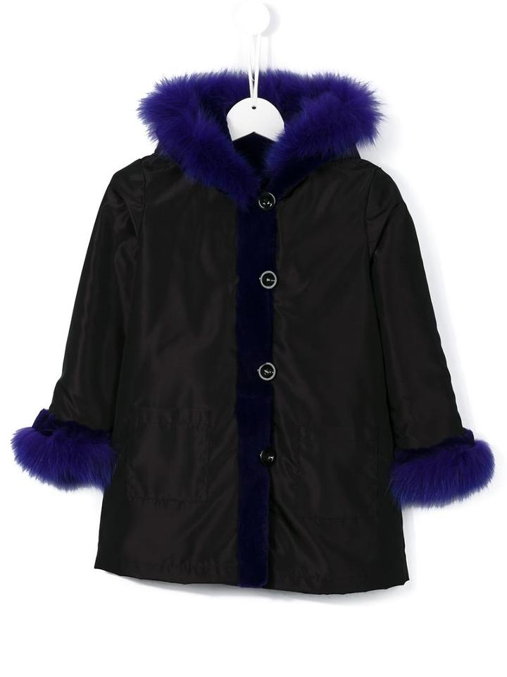 Butka Fur Reversible Coat, Girl's, Size: 10 Yrs, Black