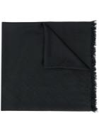 Elisabetta Franchi Logo Print Scarf - Black