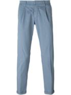 Fay Slim-fit Trousers, Men's, Size: 31, Blue, Cotton/spandex/elastane