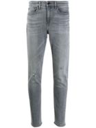 Rag & Bone Low-waist Skinny Jeans - Grey