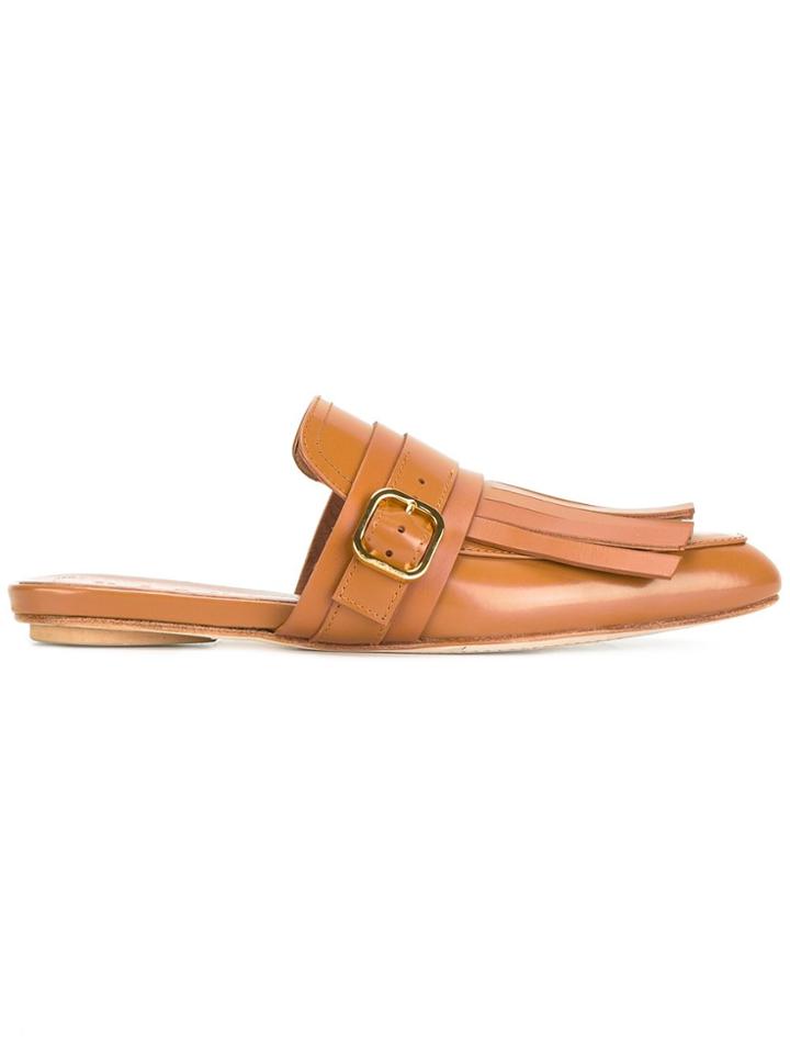 Marni Sabot Mules - Brown