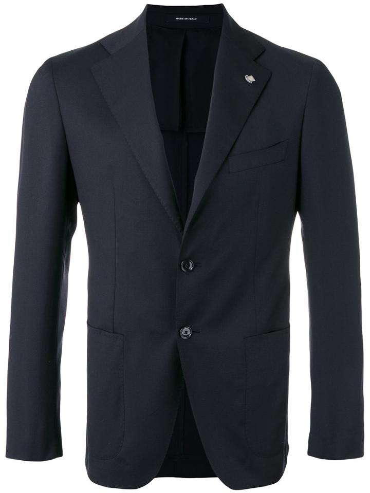 Tagliatore - Single Breasted Blazer - Men - Cupro/virgin Wool - 50, Blue, Cupro/virgin Wool
